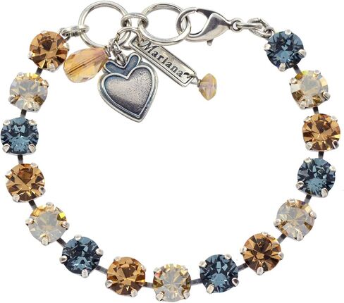 Mariana "Moondrops Tennis Bracelet, Silver Plated with Fawn Swarovksi Crystal, 8" 4252 216-3 in Saudi Arabia