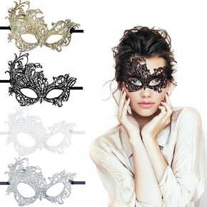 4 قطع من قناع ماردي جراس من الدانتيل، قناع تنكري للكرنفالات والحفلات التنكرية للنساء in Kuwait