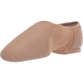Bloch Girl's Neo-Flex Slip-On Leather Jazz Shoes Dance Shoes, Neoprene Slip-On Split Sole with EVA Forefoot and Heel Pads, High Durability, Superior Fit, Flexibility, Step Dancing in Kuwait