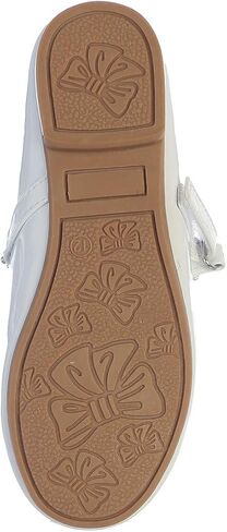 Gwen & Zoe Girl Dress Flats Shoes for Weddings, Christmas and Parties - Big and Little Girl Flats, Toddler, First Communion with Rhinestone Strap in Saudi Arabia