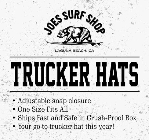 JOES SURF SHOP Foam Snapback Trucker Hat Collection in Kuwait