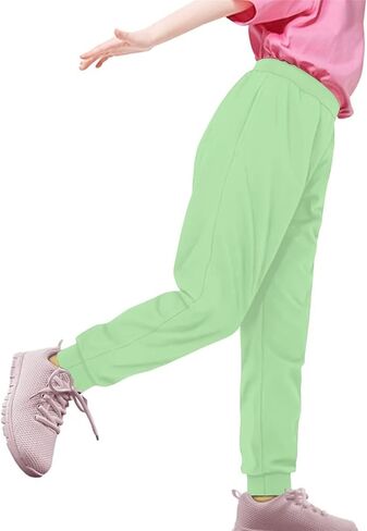 Showudesigns Sweatpants للفتيات 4-15 سنة السراويل الرياضية عارضة مع جيوب in Kuwait