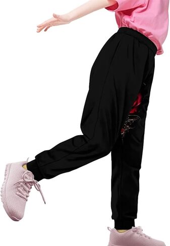 Showudesigns Sweatpants للفتيات 4-15 سنة السراويل الرياضية عارضة مع جيوب in Kuwait