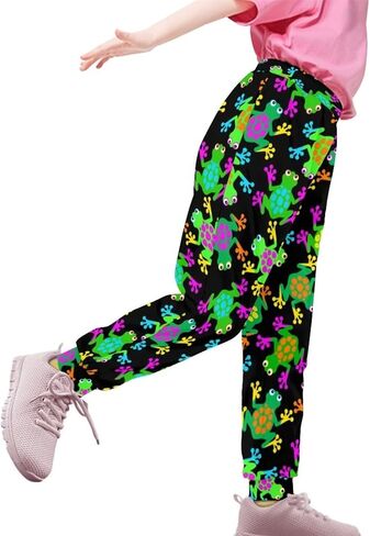 Showudesigns Sweatpants للفتيات 4-15 سنة السراويل الرياضية عارضة مع جيوب in Kuwait