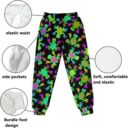 Showudesigns Sweatpants للفتيات 4-15 سنة السراويل الرياضية عارضة مع جيوب in Kuwait