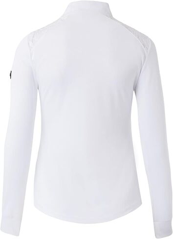 قميص HORZE Sianna للسيدات بأكمام طويلة وجيد التهوية مع أكتاف من الدانتيل in Saudi Arabia