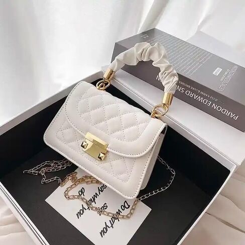 Stylish Korean Diamond Lattice Design Small Shoulder Bag in Saudi Arabia