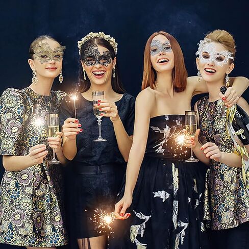 4 قطع من قناع ماردي جراس من الدانتيل، قناع تنكري للكرنفالات والحفلات التنكرية للنساء in Kuwait