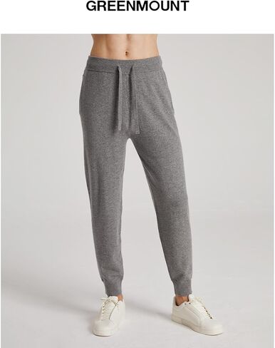 GreenMount Mens Cashmere Pants Soft Warm Jogger Sweatpants with Drawstring for Men 37.5° Warm in Saudi Arabia