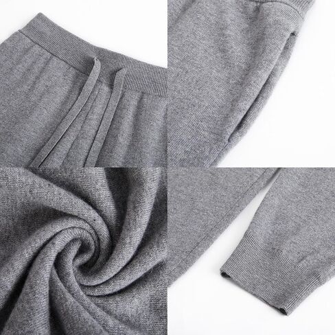 GreenMount Mens Cashmere Pants Soft Warm Jogger Sweatpants with Drawstring for Men 37.5° Warm in Saudi Arabia
