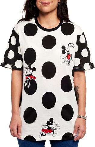 LOUNGEFLY DISNEY MINNIE ROCKS THE DOTS للجنسين تي شيرت صغير in Kuwait