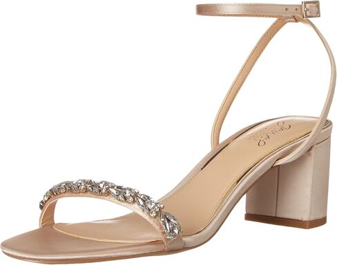 Jewel Badgley Mischka Danni Low Block Heel Sandal in Saudi Arabia