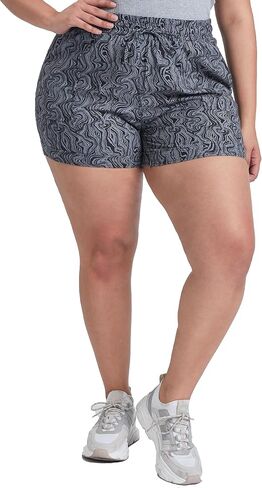 YMI Women's Plus Size Drawstring Waistband Linen Shorts in Saudi Arabia