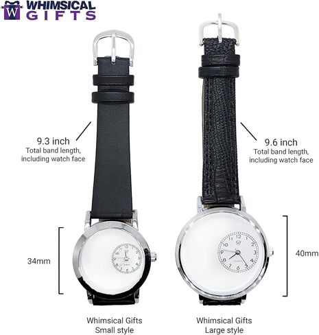 هدايا غريبة الأطوار ساعة ثلاثية الأبعاد للنساء أو الرجال من النجم الشرقي | ذهبي أو فضي كبير أو صغير | الجدة الممتعة الفريدة | مصنوع يدويًا في الولايات المتحدة الأمريكية in Kuwait