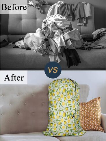 Swono Tropical Flowers Drawstring Closure Dirty Clothes Bag Organizer, Heavy Duty Large Laundry Bag, Floral Pattern Botanical Hibiscus Palm Leaf Bird Summer Durable Rip-Stop Bags for Camp Travel in Kuwait