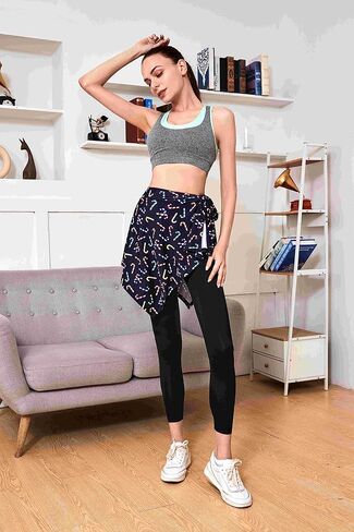 تنورة علوية من قطعة واحدة لليوجا والتنس الرياضية ذات ربطة عنق ذاتية للتمرين والجري وتغطية قصيرة in Kuwait