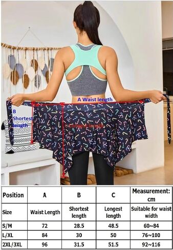 تنورة علوية من قطعة واحدة لليوجا والتنس الرياضية ذات ربطة عنق ذاتية للتمرين والجري وتغطية قصيرة in Kuwait