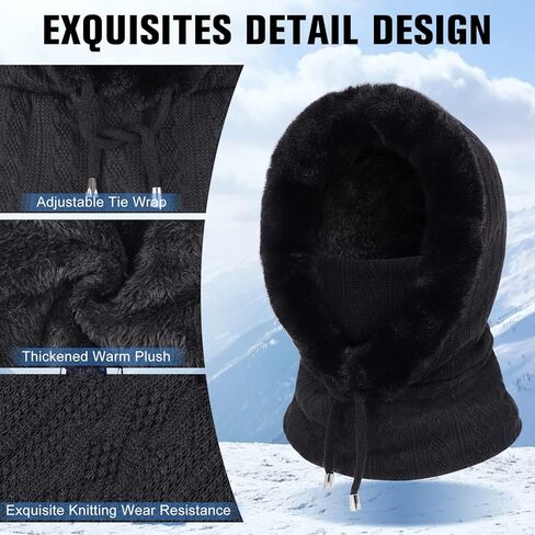 قناع تزلج هاساجي، بالاكلافا، قناع الوجه بالاكلافا للرجال والنساء من الصوف الدافئ المحبوك in Kuwait
