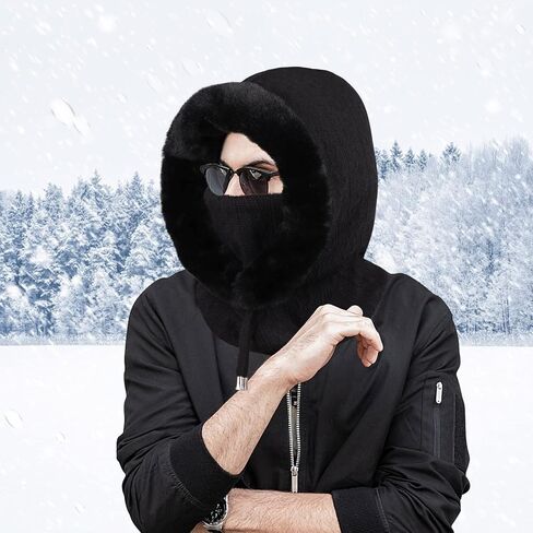 قناع تزلج هاساجي، بالاكلافا، قناع الوجه بالاكلافا للرجال والنساء من الصوف الدافئ المحبوك in Kuwait