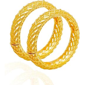 Gold Plated Dubai Gold Bangles Women Gold Bracelets African/Ethiopian/Arab/Kenya/Middle East Wedding Gifts in Saudi Arabia