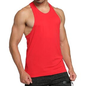 ملابس رياضية من Gymleader للرجال في صالة الألعاب الرياضية وكمال الأجسام سترينجر لتدريب العضلات من القطن الفارغ للياقة البدنية على شكل حرف Y من الخلف