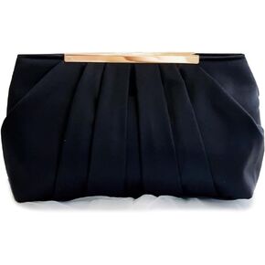 WESNDNE Clutch Purse for Women,Evening Clutches for Wedding, Detachable Chain Strap Pleated Crossbody Shoulder Handbag in Kuwait