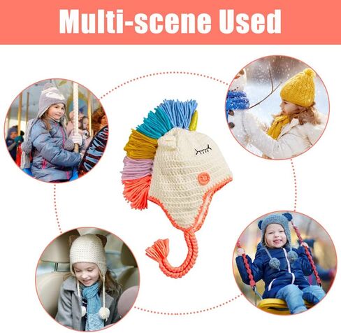 Gifts Treat Toddlers Girls Beanie Hat Boys Girls Knitted Dinosaurs Hats Winter Cartoon Warm Cute Hat in Saudi Arabia