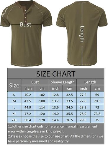 تي شيرت Viwedo رجالي أنيق بأكمام قصيرة من القطن بأزرار من Henley in Kuwait