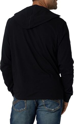Rock & Republic Men's Long Sleeve Hooded Henley Shirt in Kuwait