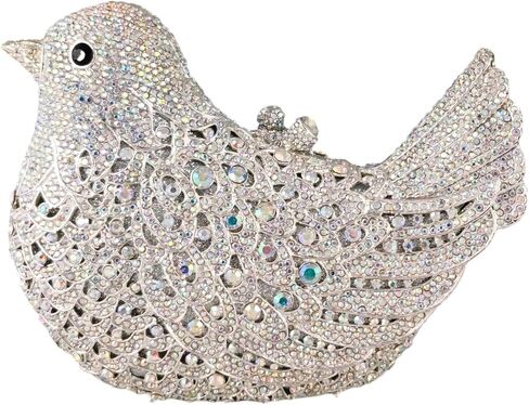 Bird Clutch Bags For Women Crystal Evening Bag Rhinestone Wedding Handbag Party Purse in Saudi Arabia