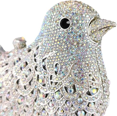 Bird Clutch Bags For Women Crystal Evening Bag Rhinestone Wedding Handbag Party Purse in Saudi Arabia