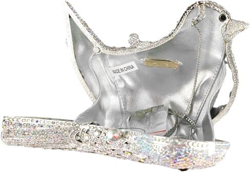 Bird Clutch Bags For Women Crystal Evening Bag Rhinestone Wedding Handbag Party Purse in Saudi Arabia