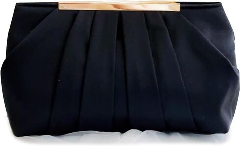 WESNDNE Clutch Purse for Women,Evening Clutches for Wedding, Detachable Chain Strap Pleated Crossbody Shoulder Handbag in Kuwait
