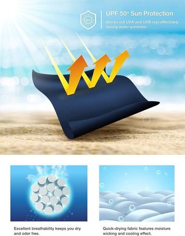 ATHLIO Women's Full Zip Front Rash Guard, UPF 50+ Long Sleeve Swim Shirts, UV/SPF Sunscreen Wetsuit Swimsuit Top in Kuwait