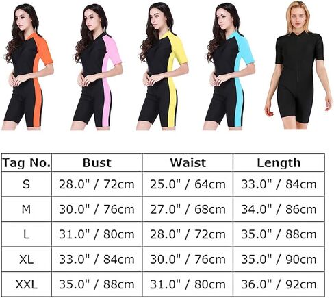 ملابس سباحة نسائية من Rashguard مُزينة بنقشة الزهور وسحاب وأكمام طويلة/أكمام قصيرة، بدلة سباحة وقميص Boyleg لركوب الأمواج in Kuwait