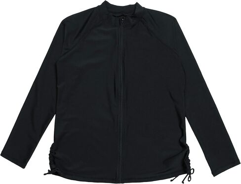 SwimZip Women's Long Sleeve Zipper Rash Guard UPF 50+ (Multiple Colors) in Kuwait