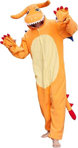 بدلة تنين Dodheah Dragon Onesie للبالغين على شكل حيوانات زي الرسوم المتحركة الرسوم المتحركة لعيد الميلاد والهالوين للرجال والنساء والمراهقين in Saudi Arabia