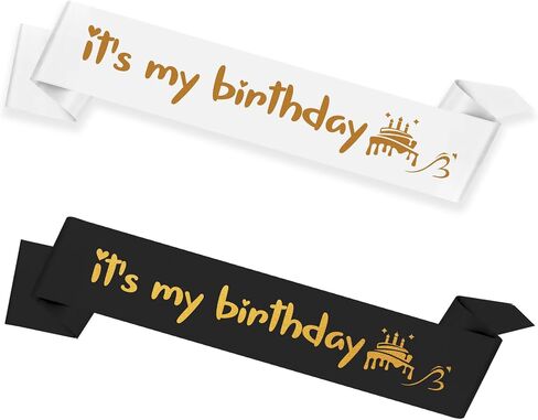 Birthday Sash for Women, Pink Birthday Decorations for Her, Birthday Girl Sash, Birthday Sash for Girls, its my birthday Sash, Birthday Party Suppliers (Pink) in Saudi Arabia