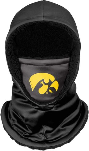 FOCO Iowa Hawkeyes NCAA Black Hooded Gaiter, adult, SVNCGRHDSN in Saudi Arabia