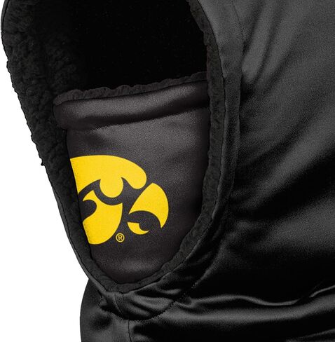 FOCO Iowa Hawkeyes NCAA Black Hooded Gaiter, adult, SVNCGRHDSN in Saudi Arabia