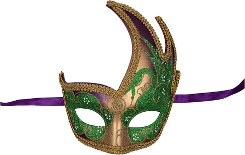 قناع Luxury Mask® Masquerade للرجال، قناع بتصميم كلاسيكي متقلب موسيقي لماردي غرا، والحفلات الراقصة والحفلات التنكرية in Kuwait