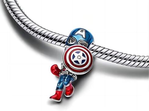 ZURWTCH Movable Teddy Bear Dangle Charm Fit Women Bracelet Necklaces Fashion Gifts 925 Sterling Silver DIY Jewelry in Kuwait