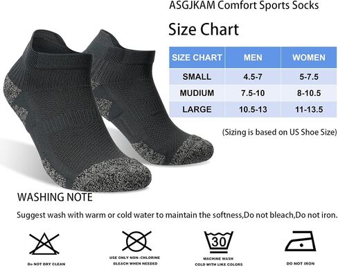 ASGJKAM Low Cut Running Athletic Sock,Compression No Show Socks,Cushioned Breathable Sock's 4 Pair in Saudi Arabia
