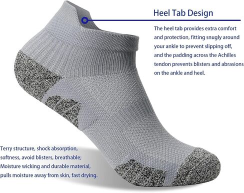 ASGJKAM Low Cut Running Athletic Sock,Compression No Show Socks,Cushioned Breathable Sock's 4 Pair in Saudi Arabia