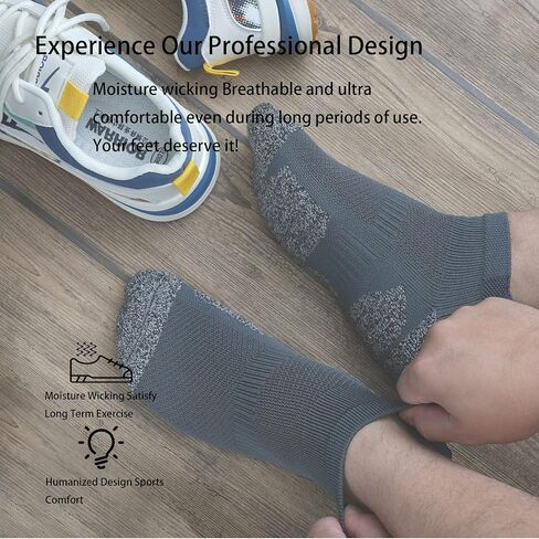 ASGJKAM Low Cut Running Athletic Sock,Compression No Show Socks,Cushioned Breathable Sock's 4 Pair in Saudi Arabia