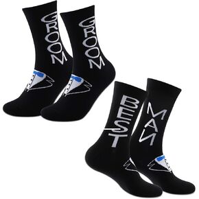 MBMSO العريس الجوارب أفضل رجل الجوارب رفقاء العريس الجوارب الرجال يوم الزفاف الجوارب رفقاء اقتراح الهدايا هدايا حفلة البكالوريوس in Kuwait