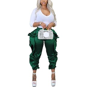 LKOUS Fringe Pants Women, Casual High Waisted Yoga Pants Sweatpants
