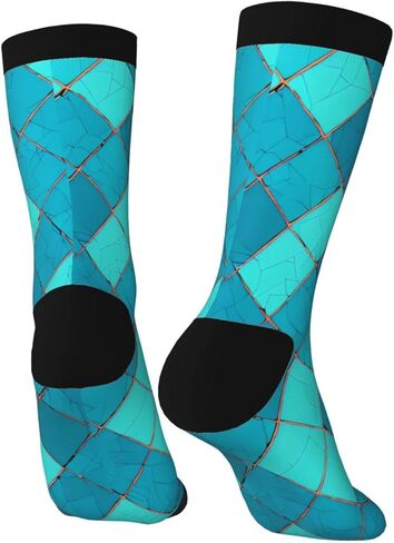 SHIRMDIY Shark Jumping Women Men Crew Socks, Casual Mid-Calf Funny Socks for Sport Gift in Saudi Arabia