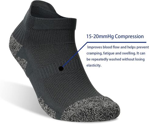 ASGJKAM Low Cut Running Athletic Sock,Compression No Show Socks,Cushioned Breathable Sock's 4 Pair in Saudi Arabia