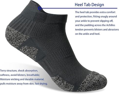ASGJKAM Low Cut Running Athletic Sock,Compression No Show Socks,Cushioned Breathable Sock's 4 Pair in Saudi Arabia